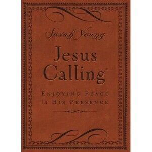 Jesus Calling, Enjoying Peace in His Presence by Sarah Young Fine Bound Book.